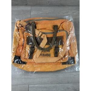 The Barrel Shack Elizabeth Messenger Bag Orange Brown Handmade Bag $290